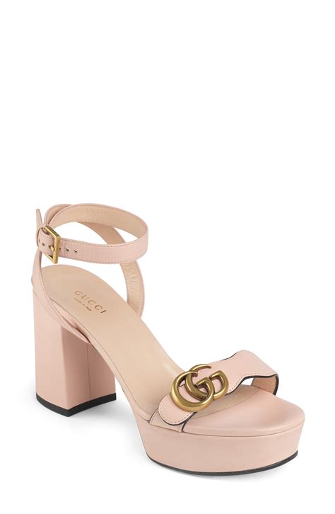 gucci pink sandles|Gucci pink platform sandals.